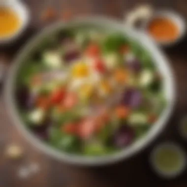 Cultural Salad Inspirations A vibrant bowl of salad featuring ingredients from various cultures.