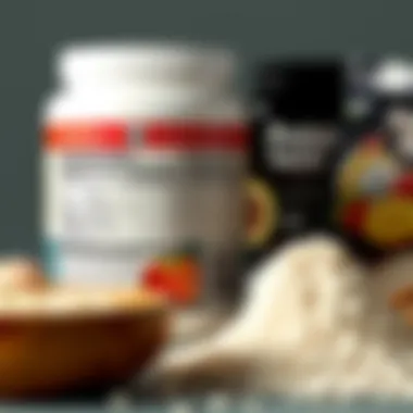 Nutritional labels highlighting key ingredients and benefits.