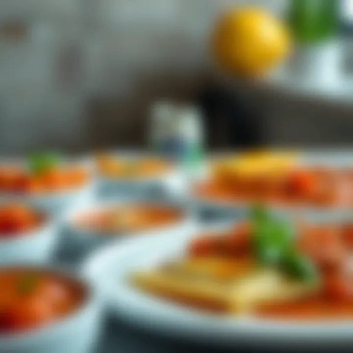 A variety of sauces that complement mushroom ravioli