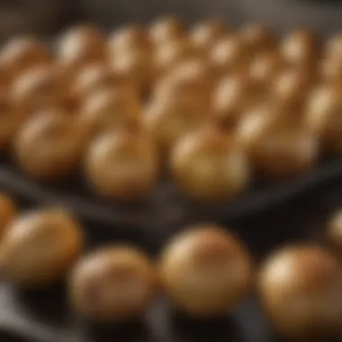 Potato baking in the oven