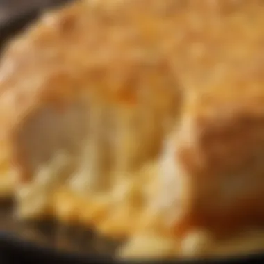 Golden Crust and Bubbling Cheese Close-up view of the golden crust and bubbling cheese atop the dish