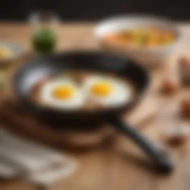 Innovative designs of egg skillets in use