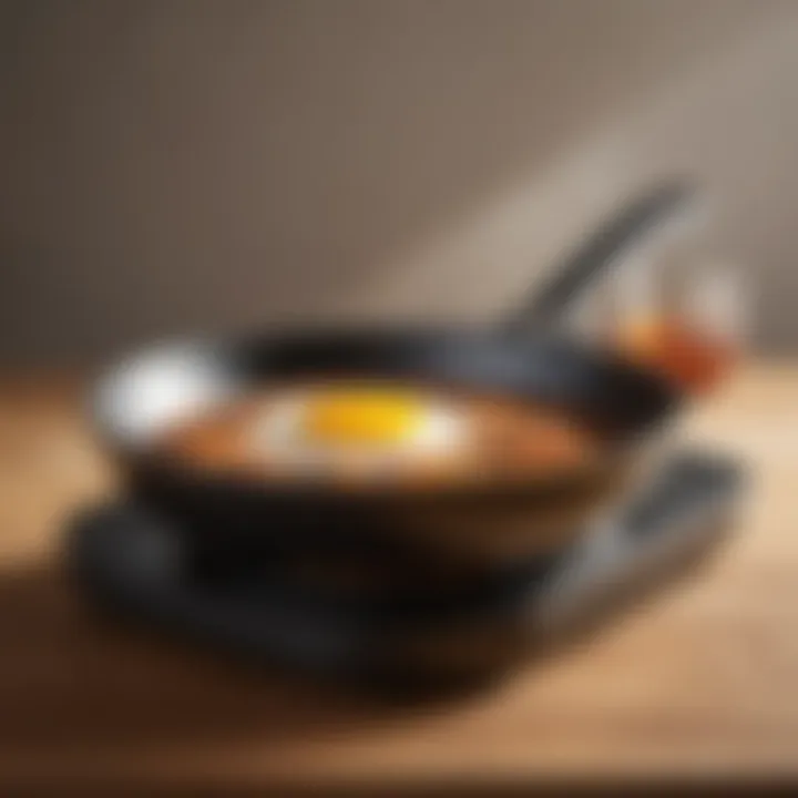 Side view of an electric frying pan highlighting its design and usability.