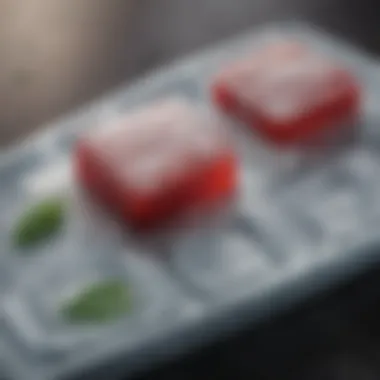 Silicone Ice Tray with Easy-Release Close-up of a silicone ice tray with easy-release feature