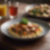 A beautifully plated dish showcasing local ingredients