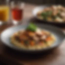 A beautifully plated dish showcasing local ingredients