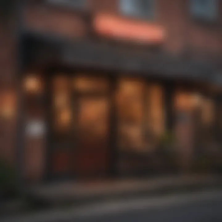 Charming Asheville Eatery Charming exterior of a popular Asheville restaurant