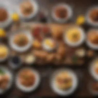 Global Breakfast Showcase A selection of international breakfast dishes beautifully arranged