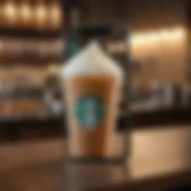 A smartphone displaying the Starbucks app interface