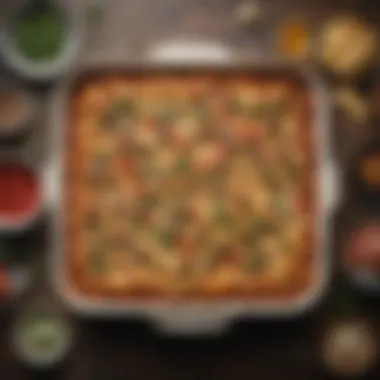 Elevate Your Casserole An assortment of toppings prepared for enhancing casserole dishes