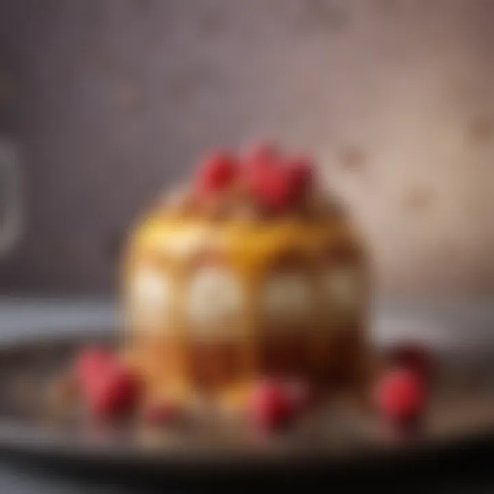 A close-up of a unique dessert featured in an episode