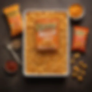 Close-up of the Cheetos Mac and Cheese box highlighting nutritional facts and ingredients.