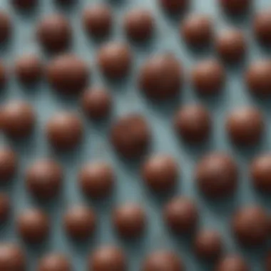 Understanding the Chemistry of Chewiness An artistic representation of the chemical structure of chocolate illustrating its chewy properties