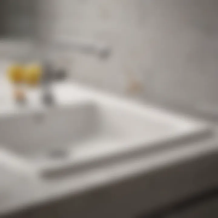 Different sink materials and cleaning techniques