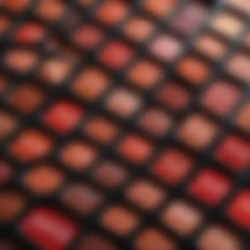 A vibrant palette of Coca Cola-inspired eyeshadow shades