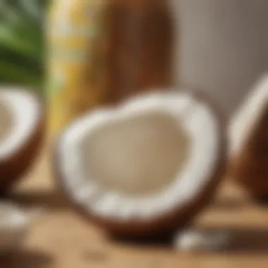 Nutritional benefits of coconut oil displayed in a visually appealing infographic.