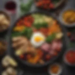Healthy plate of Mediterranean cuisine showcasing vibrant vegetables and lean proteins