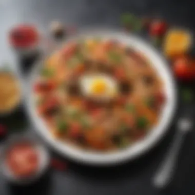 Nutritious Food Presentation A visually appealing plate of nutritious food