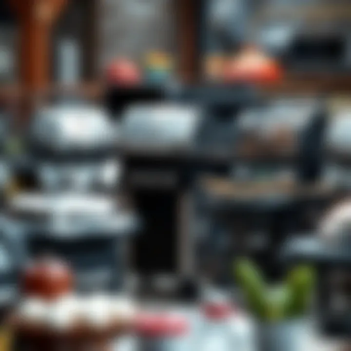 Variety of Propane BBQ Grills An array of propane BBQ grills in various sizes and styles