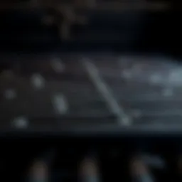 Close-up of a clean barbeque grill surface