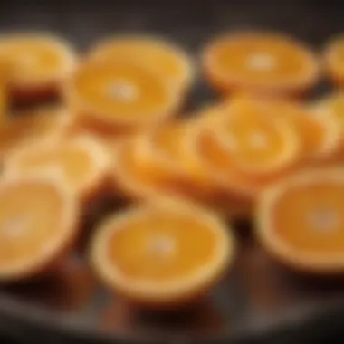 Vibrant orange slices showcasing freshness