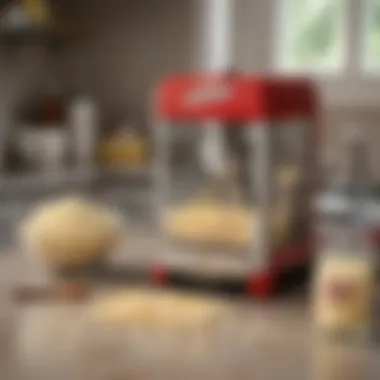 Essential Maintenance Tools for the Popcorn Maker Maintenance tools laid out next to the Orville Redenbacher Presto Popcorn Maker for easy upkeep.