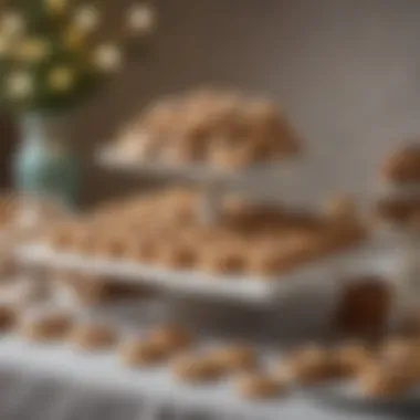 A beautifully styled dessert table featuring an array of cookie variations and decorations