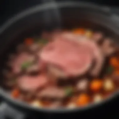 Choosing the Right Cut of Beef Selection of high-quality beef for stew