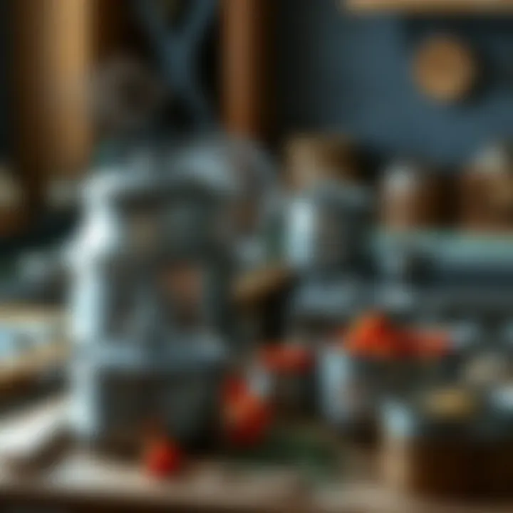 Elegant cookware steamer pot arrangement