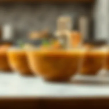 An array of broth variations presented elegantly