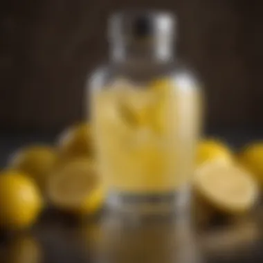 A vibrant array of fresh lemons with a cocktail shaker