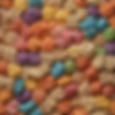 Colorful Platter of Rice Krispies Treats A beautifully arranged platter of colorful Rice Krispies treats
