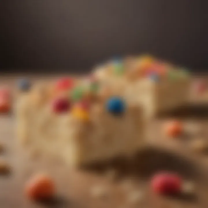 A creative variation of Rice Krispies treats with toppings and flavors