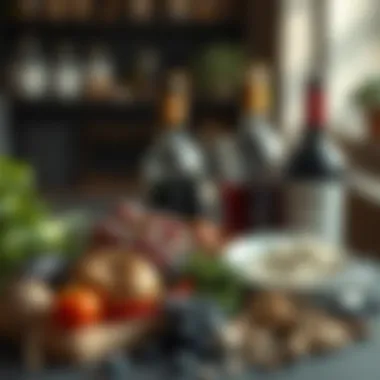 Selection of wine ingredients