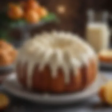A luscious bowl of cream cheese frosting ready for bundt cake