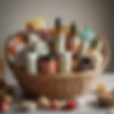 Self-Care Gift Basket Themed gift basket featuring self-care products and relaxation items