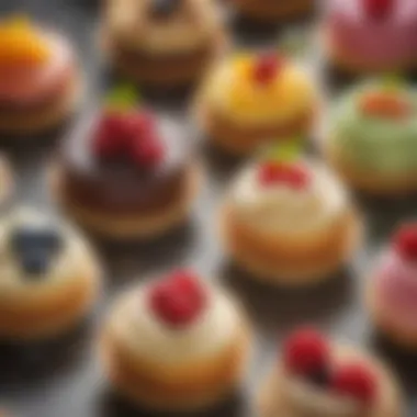 A colorful array of desserts highlighting local ingredients