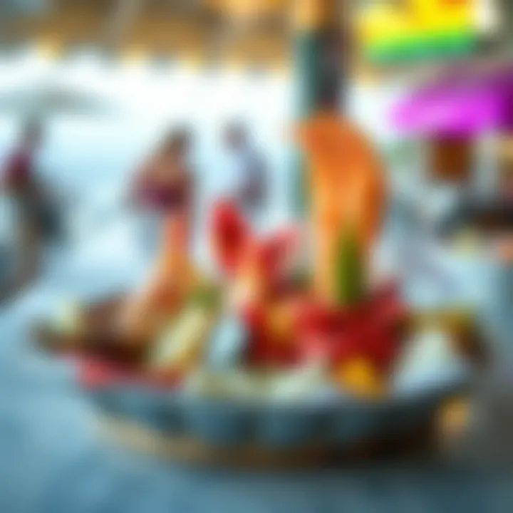 Exquisite Seafood Delights A vibrant seafood platter showcasing fresh catches