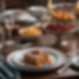 Elegant table setting with artisanal gifts