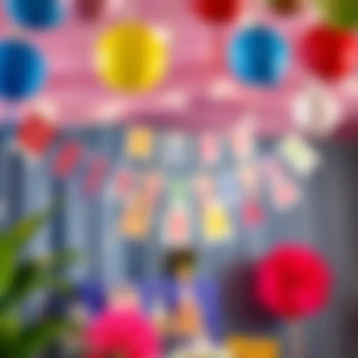 DIY Birthday Banner: Personal Touch to Your Celebration Colorful DIY birthday banner with cheerful designs hanging at the venue