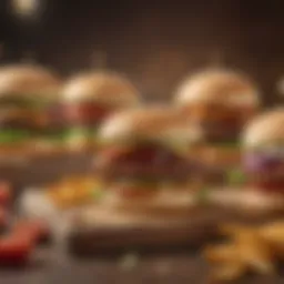 A selection of Burger King menu items available for delivery