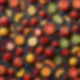 Colorful assortment of fresh fruits rich in fiber and antioxidants