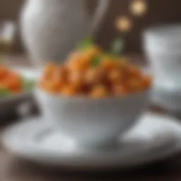 Elegant porcelain dinnerware set