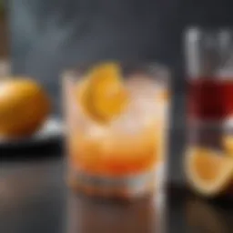 A refreshing vodka cocktail garnished with citrus slices