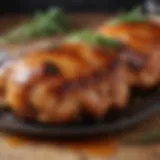 Savory glazed chicken thighs ready for a delightful meal