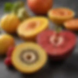 Fresh fruits rich in potassium