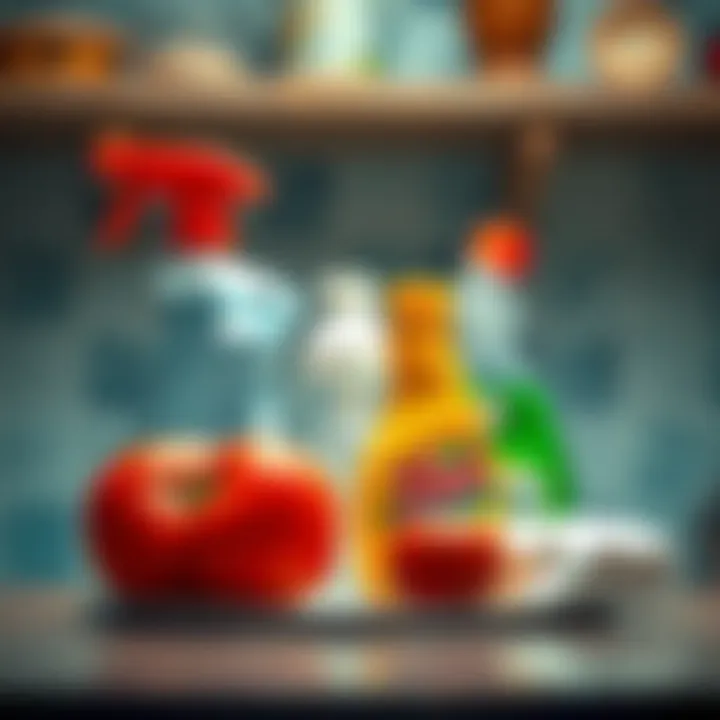 Various cleaning products for stain removal Various cleaning products for stain removal