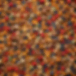 Colorful assortment of healthy snacks