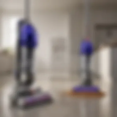 Illustration comparing various Dyson animal vacuum models with key features highlighted.