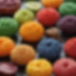 Vibrant array of food colorings with natural options